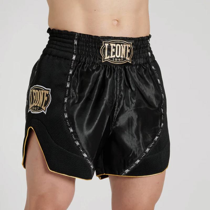 Leone CLASSIC thai/kick FIGHT SHORTS-blACK